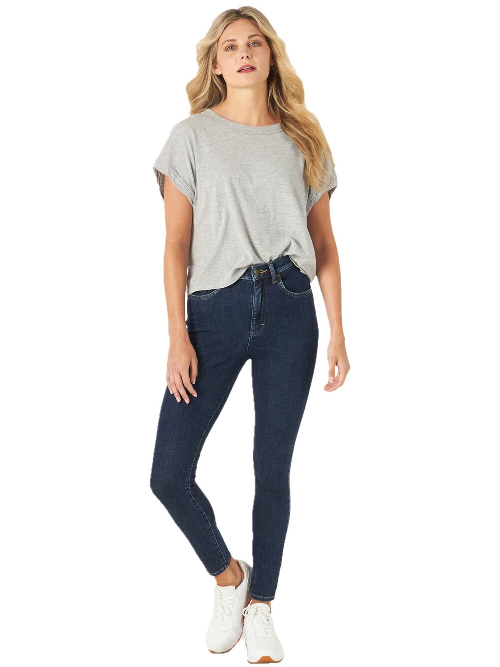 Lee Women's High Rise Skinny Jean, with That, 35 (US 20)